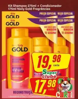 Rede Supermarket Kit Shampoo 275ml + Condicionador 175ml Niely Gold Fragrâncias oferta