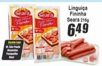Linguica Fininha Seara 215g