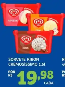 Bergamais Supermercados Sorvete kibon cremosíssimo oferta