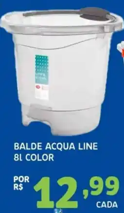 Bergamais Supermercados Balde acqua line 8l color oferta