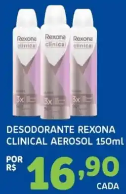 Bergamais Supermercados Desodorante rexona clinical aerosol oferta