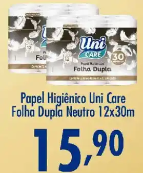 Papel Higiênico Uni Care Folha Dupla Neutro