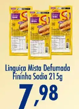 Confiança Supermercados Linguiça Mista Defumada Fininha Sadia oferta