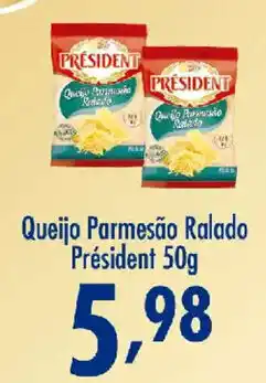 Confiança Supermercados Queijo Parmesão Ralado Président oferta
