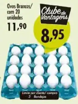 Confiança Supermercados Ovos Brancos oferta