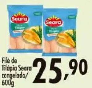 Confiança Supermercados Filé de Tilápia Seara oferta