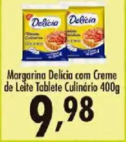 Confiança Supermercados Margarina Delicia com Creme de Leite Tablete Culinário oferta