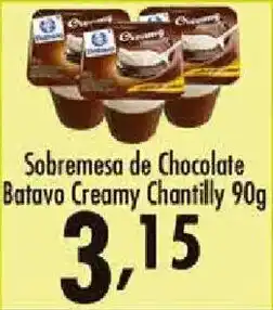 Confiança Supermercados Sobremesa de Chocolate Batavo Creamy Chantilly oferta