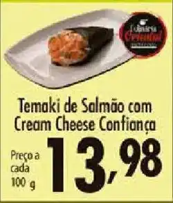 Confiança Supermercados Temaki de Salmão com Cream Cheese Confiança oferta