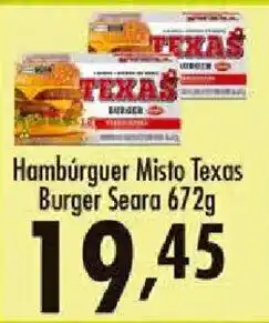 Confiança Supermercados Hambúrguer Misto Texas oferta
