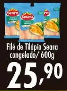 Confiança Supermercados Filé de Tilápia Seara oferta