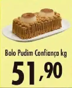 Confiança Supermercados Bolo Pudim Confiança kg oferta
