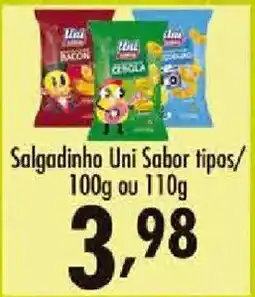 Confiança Supermercados Salgadinho Uni Sabor tipos oferta