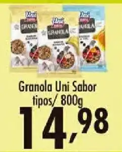 Confiança Supermercados Granola uni sabor oferta