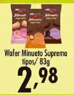 Confiança Supermercados Wafer Minueto Supremo oferta