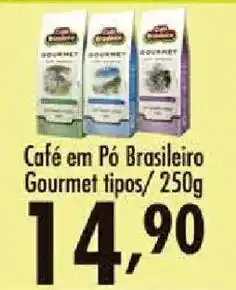 Confiança Supermercados Café em Pó Brasileiro Gourmet tipos oferta