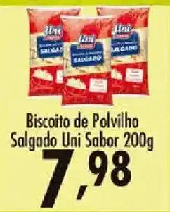 Confiança Supermercados Biscoito de Polvilha Salgado Uni Sabor oferta