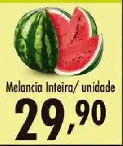 Confiança Supermercados Melancia Inteira/unidade oferta