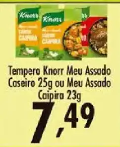 Confiança Supermercados Tempero Knorr Meu Assado Caseiro ou Meu Assado Caipira oferta