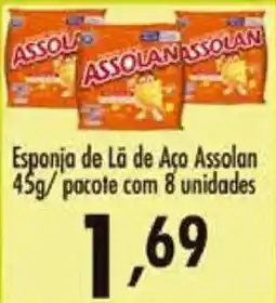 Confiança Supermercados Esponja de Lã de Aço Assolan oferta