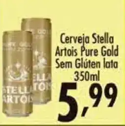 Confiança Supermercados Cerveja Stella Artois Pure Gold Sem Glúten lata oferta