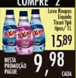 Confiança Supermercados Lava Roupas Líquido Tixan Ypé tipos oferta