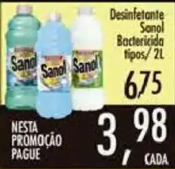Confiança Supermercados Desinfetante Sanol Bactericida oferta