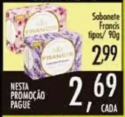 Confiança Supermercados Sabonete francis tipos oferta