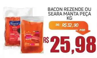 Bacon rezende ou seara manta peça kg