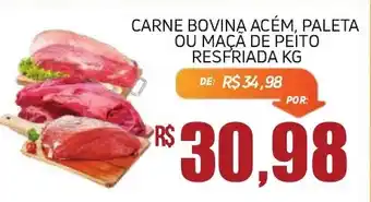 Carne bovina acém, paleta ou maçã de peito