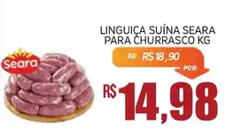 Economart Atacadista Linguiça Suína Seara para Churrasco Kg oferta