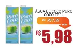 Economart Atacadista Água de coco puro coco tp 1l oferta
