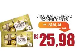 Economart Atacadista chocolate ferrero rocher 102g t8 oferta