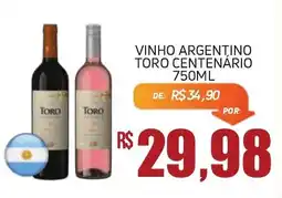 Economart Atacadista vinho argentino toro centenário oferta