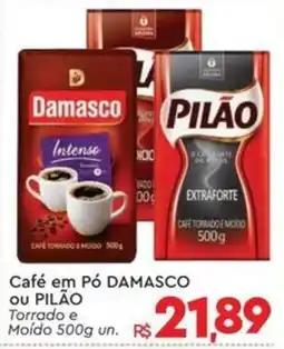 Komprao Atacadista Café em Pó DAMASCO ou PILÃO oferta