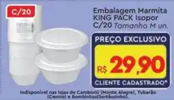 Komprao Atacadista Embalagem Marmita KING PACK Isopor oferta