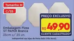 Komprao Atacadista Embalagem pizza st papel branca oferta