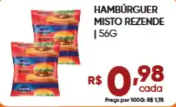 Pais e Filhos Supermercados Hambúrguer misto rezende oferta