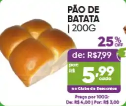 Pais e Filhos Supermercados pão de batata oferta