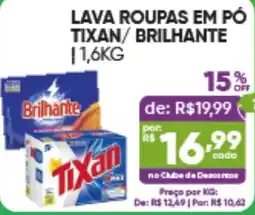 Pais e Filhos Supermercados Lava roupas em pó tixan/ brilhante oferta