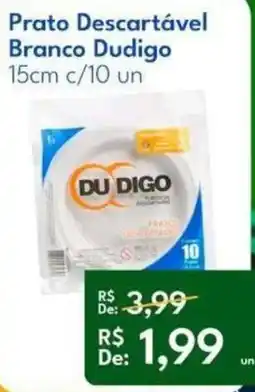 Supermercados Baklizi Prato descartável branco dudigo oferta