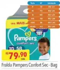Supermercados Condor Fralda pampers confort sec oferta