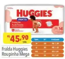 Supermercados Condor Fralda Huggies Roupinha Mega oferta