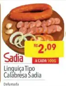 Supermercados Condor Linguiça Tipo Calabresa Sadia oferta