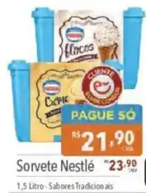 Supermercados Condor Sorvete Nestlé oferta
