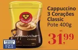 Supermercados Jau Serve Cappuccino 3 Corações Classic oferta