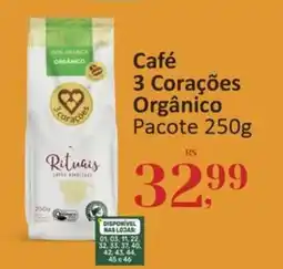 Supermercados Jau Serve Café 3 Corações Orgânico oferta