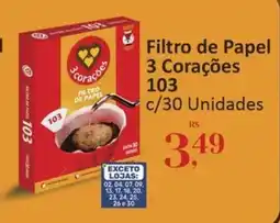 Supermercados Jau Serve Filtro de Papel 3 Corações oferta