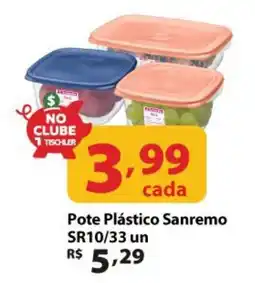 Supermercados Tischler Pote Plástico Sanremo oferta