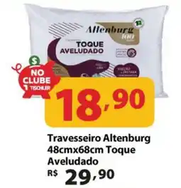 Supermercados Tischler Travesseiro Altenburg Toque Aveludado oferta